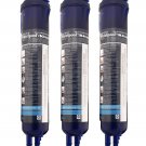 Whirlpool 4396710T Push Button Cyst-Reducing Side-by-Side Refrigerator Water Filter, 3-Pack