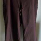 SB Scrubs Brown 2X Womens Half Elastic Plus Drawstring Multiple Pockets