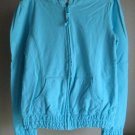 Girls Old Navy Large 10 12 Hoodie Zip Jacket  Hand Pockets Gathered Elasticized