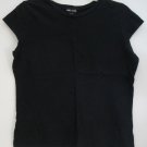 Wet Seal Cap Sleeve Juniors Lg Black Casual Lightweight Comfortable to Wear Top