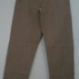 L.L. Bean Women's Regular Nylon Spandex 2 Zipper Pockets Tan Snap Button Pants