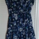 Gap Dress Viscose & Cotton Hidden Snap Top Half w/ Cinch Draw Waist Tie Size 6