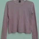 Gap Medium Pink Thin Tissue Weight Thermal ? Layering ? Top Long Sleeve Easy Fit