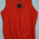 Apostrophe Stretch NWT Orange Blouse 24W/26W Silk Cotton Original $34.00