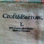 Croft & Barrow Large Rough Cut Ruffle Scoop Neck Cotton & Modal Pullover Tee Top