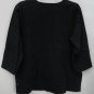 Route 66 Get Your Kicks Plus 1X Black Knit with Hook & Eye Loop Front Neckline