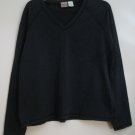 ProSpirit Deep Navy Blue Loose Fit sz M Active Athletic Outerwear Banded V-Neck