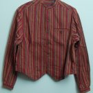 LizWear a Liz Claiborne Company Mandarin Collar Full Button Down 1 Chest Pocket