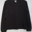 Old Navy Womens M 100% Cotton Long Sleeve Black Pullover Thermal Summer Fall Top