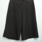 Briggs New York sz 12 Dark Brown Capri Cut Pants Long Shorts Pseudo Pocket Jorts