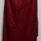 City Triangles Long Halter Size Large Dress Red Glitter Sparkly w Cut-Away Hem L