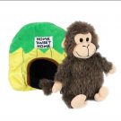 NWT ORIGINAL HAPPY NAPPER SOUND PLUSH PILLOW JUNGLE HUT TO MONKEY REVERSIBLE