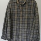Dockers Khakiware Mens Medium Outdoor Flannel Button Down 2 Chest Pockets