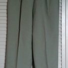 Briggs New York 8P Sage Green Pleated Casual Dress Career Pants Poly & Rayon