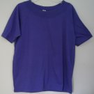 The Limited Womens size XL Purple Boatneck Knit Top Short Sleeve Poly/Cotton