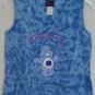 Freeze Care Bears Grumpy Bear Blue Purple Stars Tie Dye Juniors Medium Tank Top