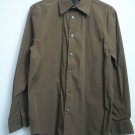 Express Mens 15" Medium Modern Fit Stretch Dress Button Locker Loop Long Sleeve