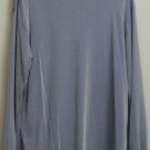 Le Monde Homme Couture Mens XL Rayon Polyester Blend Blue White Long Sleeve Top