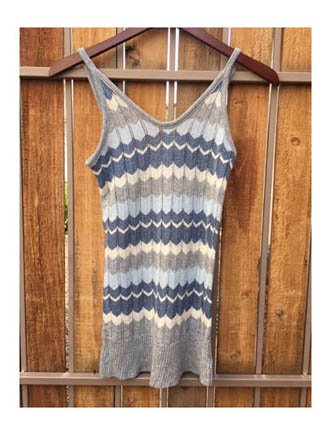 No Boundaries Chevron Knit Tank Top (S)