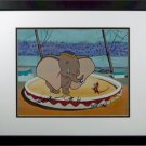 Dumbo cel Hand Signed Disney Sericel Cel MARC DAVIS frank Thomas Ollie