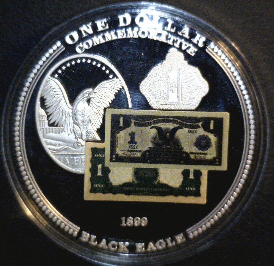 2010 Proof Commemorative Coin 1899 Black Eagle Silver Certificates 2