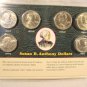 Susan B Anthony UNC Dollar Set of 6  Includes 1979 PDS and 1980 PDS