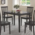 Oakdale Deep Cappuccino or Two Tone Dark w/Cherry Top Finish 5pc Dining Set – FREE DELIVERY IN CA