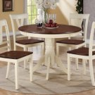 Round Cherry/Cream Finish 5pc Dining Set - FREE DELIVERY IN SOUTHERN CALIFORNIA