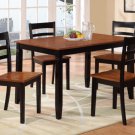Two-tone Cherry/Dark Oak Finish 5pc Dining Set - FREE DELIVERY IN SOUTHERN CALIFORNIA