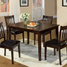 West Creek I Espresso Finish 5pc Dining Set - FREE DELIVERY IN SOUTHERN CALIFORNIA