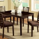 Eaton I Espresso Finish 5pc Dining Set  - FREE DELIVERY IN SOUTHERN CALIFORNIA