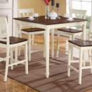 Two Tone Design Cherry/Cream Finish 5pc Dining Set - FREE DELIVERY IN SOUTHERN CALIFORNIA