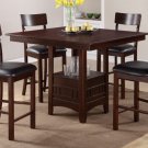 Wooden 5pc Counter Height Dining Set w/ Faux Leather Seats - FREE DELIVERY IN SOUTHERN CALIFORNIA