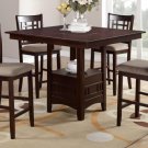Wooden 5pc Dining Set w/ Microfiber Chair Seats - FREE DELIVERY IN SOUTHERN CALIFORNIA