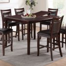 Dark Brown 7pc Dining Set w/ Leaf - FREE DELIVERY IN SOUTHERN CALIFORNIA