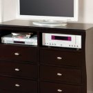 Milano Espresso Finish Media Chest - FREE DELIVERY IN SOUTHERN CALIFORNIA