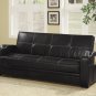 Faux Leather Convertible Sofa w/ Storage & Cup Holders - FREE DELIVERY IN SOUTHERN CALIFORNIA