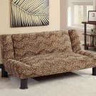Leopia Leopard Print Fabric Futon Sofa - FREE DELIVERY IN SOUTHERN CALIFORNIA