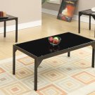 Dark Smoked Tempered Glass Top 3pc Coffee Table Set - FREE DELIVERY IN SOUTHERN CALIFORNIA