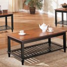 Medium Brown/Black Coffee Table Set - FREE DELIVERY IN SOUTHERN CALIFORNIA