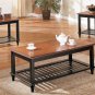 Medium Brown/Black Coffee Table Set - FREE DELIVERY IN SOUTHERN CALIFORNIA