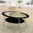 Rounded Glass Top & Metal 3pc Coffee Table Set - FREE DELIVERY IN SOUTHERN CALIFORNIA