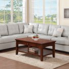Espresso, Gray, or Burgundy Contemporary Faux Leather Sectional Sofa - FREE DELIVERY IN CALIFORNIA