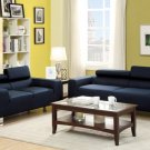 Blue or Carmine Blended Linen Sofa & Love Seat - FREE DELIVERY IN SOUTHERN CALIFORNIA