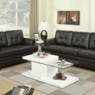 Genuine Leather Match Dark Gray or Espresso Sofa & Love Seat - FREE DELIVERY IN SOUTHERN CALIFORNIA