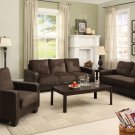 Dark Taupe or Dark Brown Elephant Skin Microfiber Sofas w/ Leatherette Arm - FREE DELIVERY IN CA