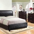 Maxon Contemporary Black Low Profile Padded Leatherette Bed - FREE DELIVERY IN SOUTHERN CALIFORNIA