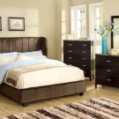 Maywood II Dark Brown Velvet Fabric Bed - FREE DELIVERY IN SOUTHERN CALIFORNIA