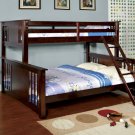 SPRING CREEK DARK WALNUT OR WHITE FINISH TWIN XL/QUEEN BUNK BED - FREE DELIVERY IN CALIFORNIA
