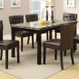 7pc Dining Set w/ Padded, Button Tufted Leatherette Back, or Parson Chairs - FREE DELIVERY IN CA